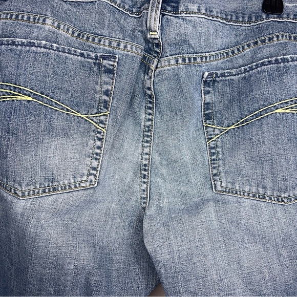 Size 18 Short Old Navy Distressed Bootcut Denim Jeans Blue Western Low Waist - Picture 15 of 16